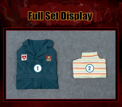 IN STOCK Anya Curly Daisuke Cosplay Costume Game Mouthwashing【XS-3XL】DokiDoki-R Uniform Halloween Anya Cosplay Wig Plus Size