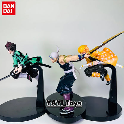 Hot Anime Demon Slayer Figure Tanjirou Agatsuma Zenitsu Kyoujurou Anime Model Action Figure PVC collection Toy for Kids Gift