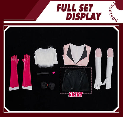IN STOCK Angel Cosplay Costume Anime Cosplay【S-3XL】DokiDoki-SR Women Pink Uniform Angel Demon Cosplay Wig Plus Size Halloween
