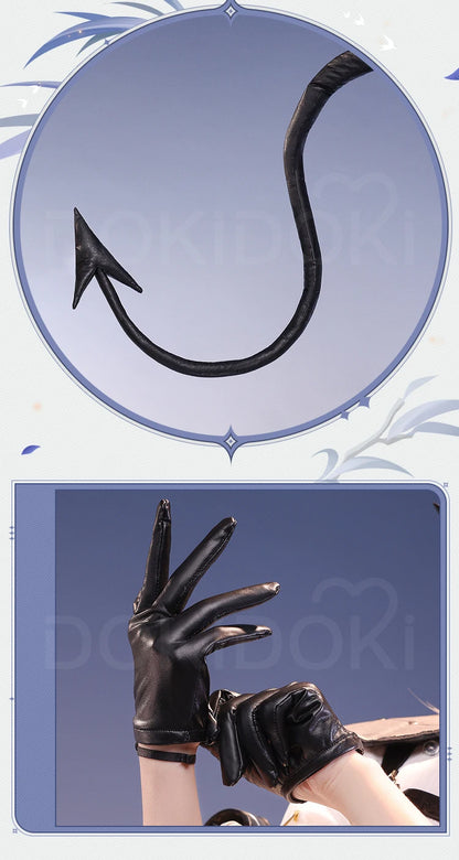 IN STOCK Zani Cosplay Costume Game Wuthering Waves DokiDoki-SR Women Costume Zani Cosplay Wig Metal Accessories Halloween