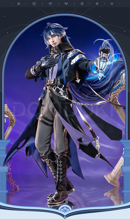 IN STOCK Flins Cosplay Costume Game Genshin Impact【S-3XL】DokiDoki-N Kyrll Chudomirovich Flins Men Halloween Costume Plus Size