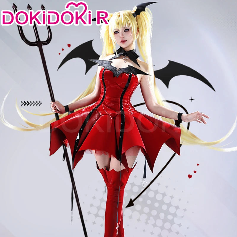 Tsukiyomi Utau Cosplay Costume Anime Shugo Chara Cosplay DokiDoki-R Women Cute Red Dress Tsukiyomi Utau Devil Cosplay Christmas