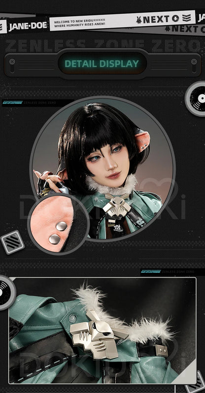 IN STOCK Jane Doe Cosplay Costume Game Zenless Zone Zero Cosplay 【S-2XL】DokiDoki-SR ZZZ Women Metal Accessory Mice Halloween