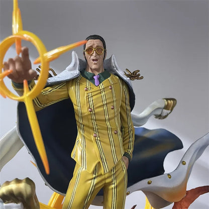 New One Piece Kizaru Borsalino Anime Figure Three Major Generals Of The Navy Borsalino Pvc Luminous Statue Collection Model Gift