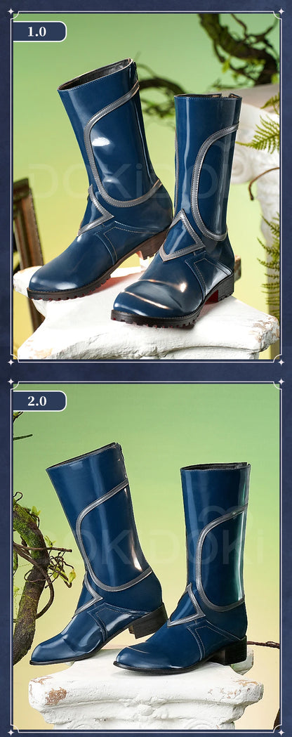 IN STOCK Anaxa Sunday Jiaoqiu Shoes Cosplay Game Honkai: Star Rail Cosplay DokiDoki-SR Men Black Boots Anaxa Cosplay Boots