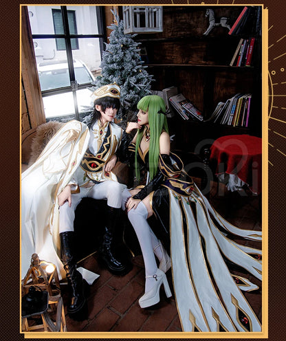 Lelouchh Lamperougee C Cosplay Anime Cosplay【XS-2XL】DokiDoki-R Halloween Men Emperor Women Queen Lelouchh Plus Size