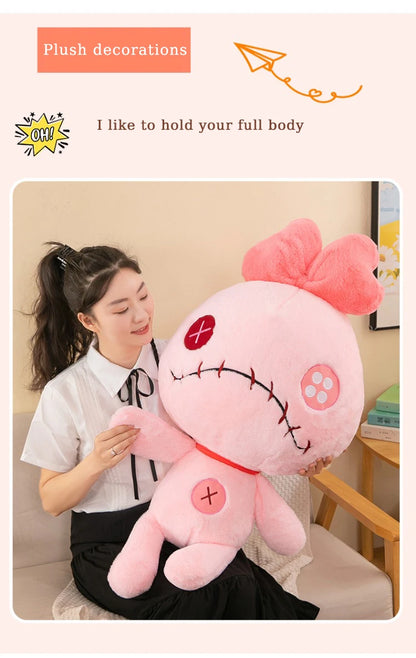 Disney Lilo & Stitch Scrump Plush Toys Anime Plushie Stich Dolls Kawaii Cartoon Pink Pillow Soft Stuffed Gift Children Christmas