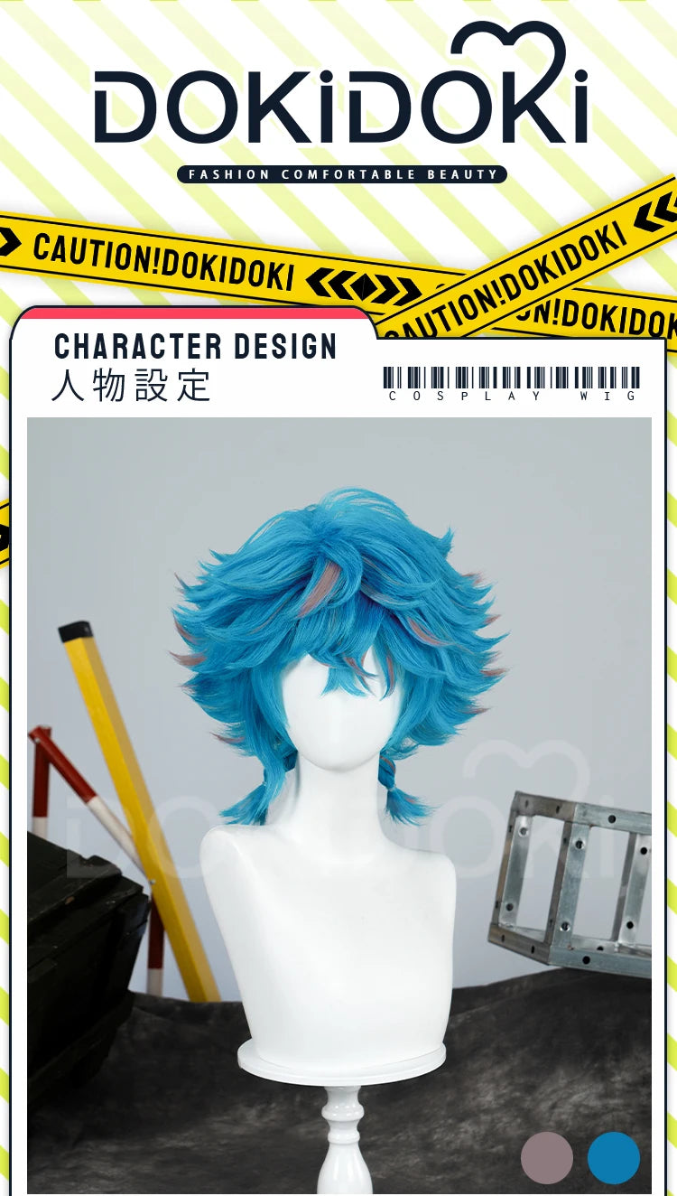 Ishaa Ekkoo Maddiee Aniviaa LeBlancc Cosplay Wig Game Anime DokiDoki Women Men Short Hair Ishaa Cosplay Free Wig Cap