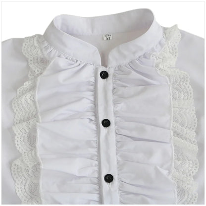 Men Medieval Vintage Prince Costume Pirate Cosplay Shirt Trench Renaissance Victorian Edwardian Men Viking Warrior Knight Outfit