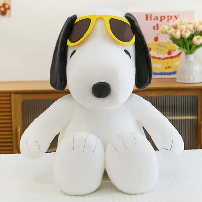 Anime Snoopy Plush Doll Big Ears Dog Plush Toy Cute Children's Doll Gift Snoopy Wearing Sunglasses