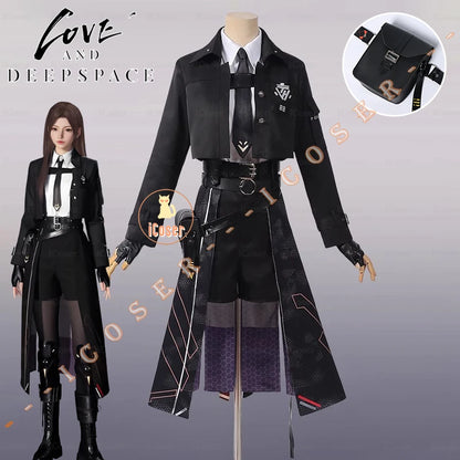 Love and Deepspace Heroines Cosplay Costume Wig New Combat Uniform Deepspace Hunter Abysswalker Halloween Party for Women Girls