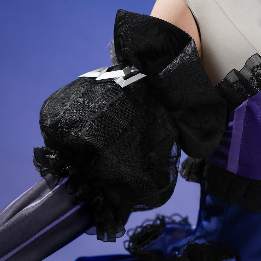 Genshin Impact Wonderland Manekina Cosplay Costume Candlelit Revelry Dress Hat Halloween Party for Women Girls Role Play Outfit