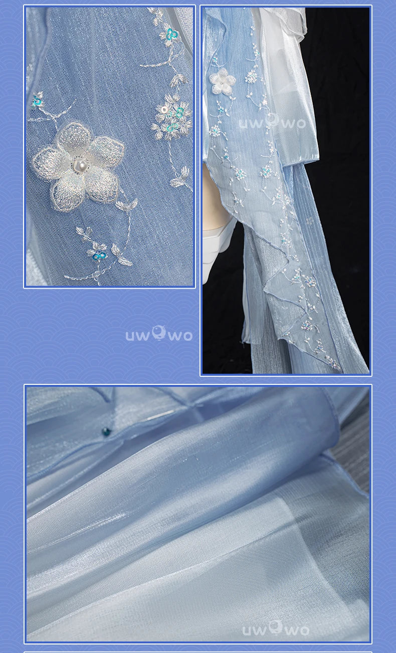 PRE SALE UWOWO Ayaka Cosplay Game Genshin Impact Fanart Ayaka Frost Waltz Cosplay Costume Halloween Costume