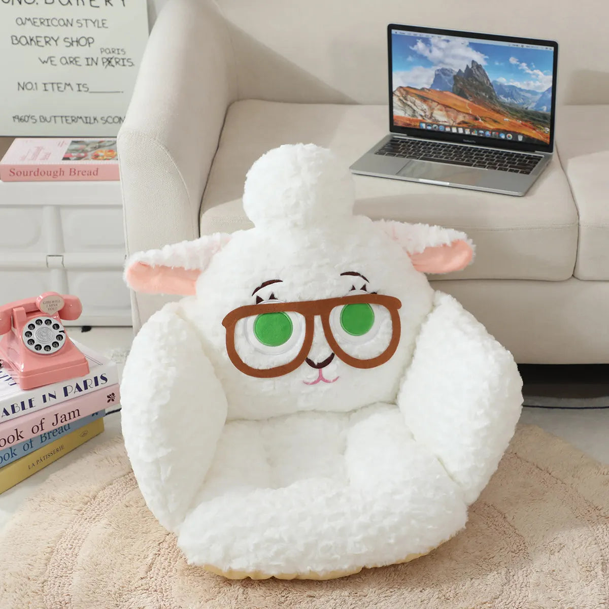   Disney Zootopia Judy Hopps Plush Seat Cushion Cute Cartoon Anime Nick Wilde Bellwether Comfortable Non-slip Cushion Gifts