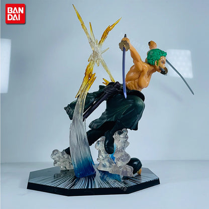 New One Piece Anime Figure Fire Fist Luffy Ace Sanji Battle Model Dolls PVC sabo Action Figurine Zoro Ghost Three-Knife Toys