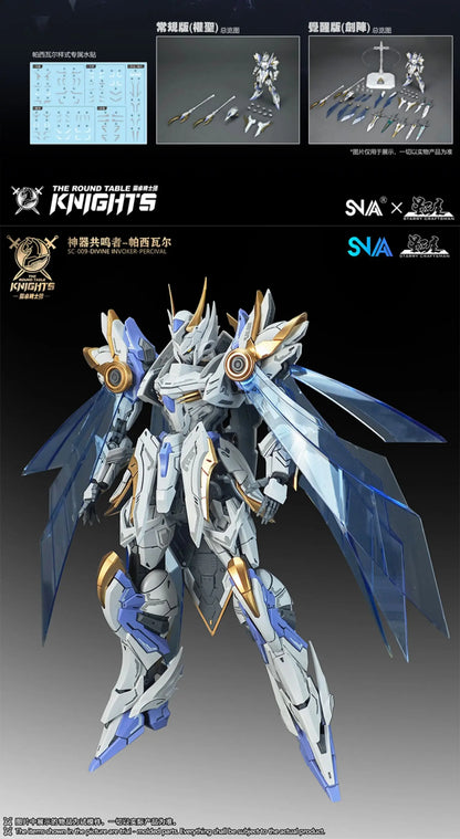 In Stock SNAA Model DIVINE INVOKER PERCIVAL 1/144 Assembly Model Kit The Round Table Knights Action Figurine Model Toy Gifts