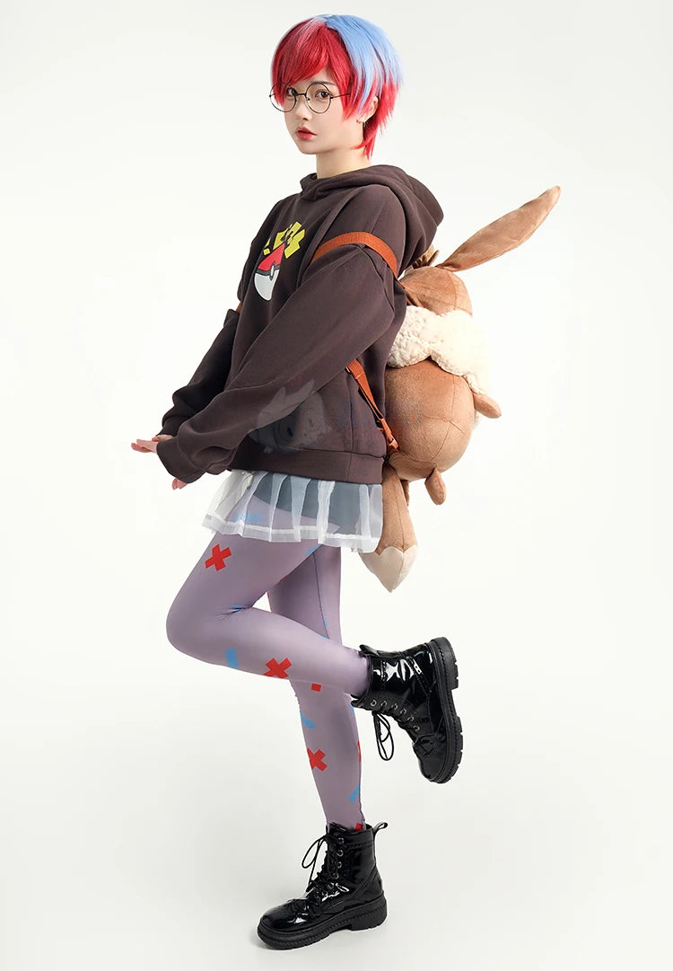 Pokemon Eevee Plush Backpack Large Capacity Kawaii Anime Cosplay Doll Cute Gift - bag