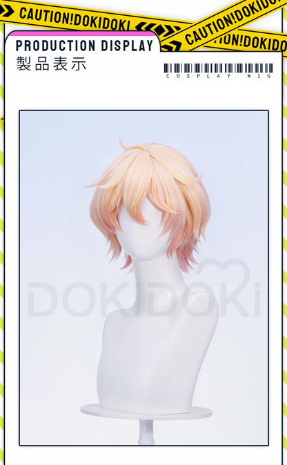 IN STOCK Dahlia Ifa Wig Game Genshin Impact DokiDoki Men Pink Hair Mondstadt Ifa Cosplay Dahlia Book Prop Free Wig Cap