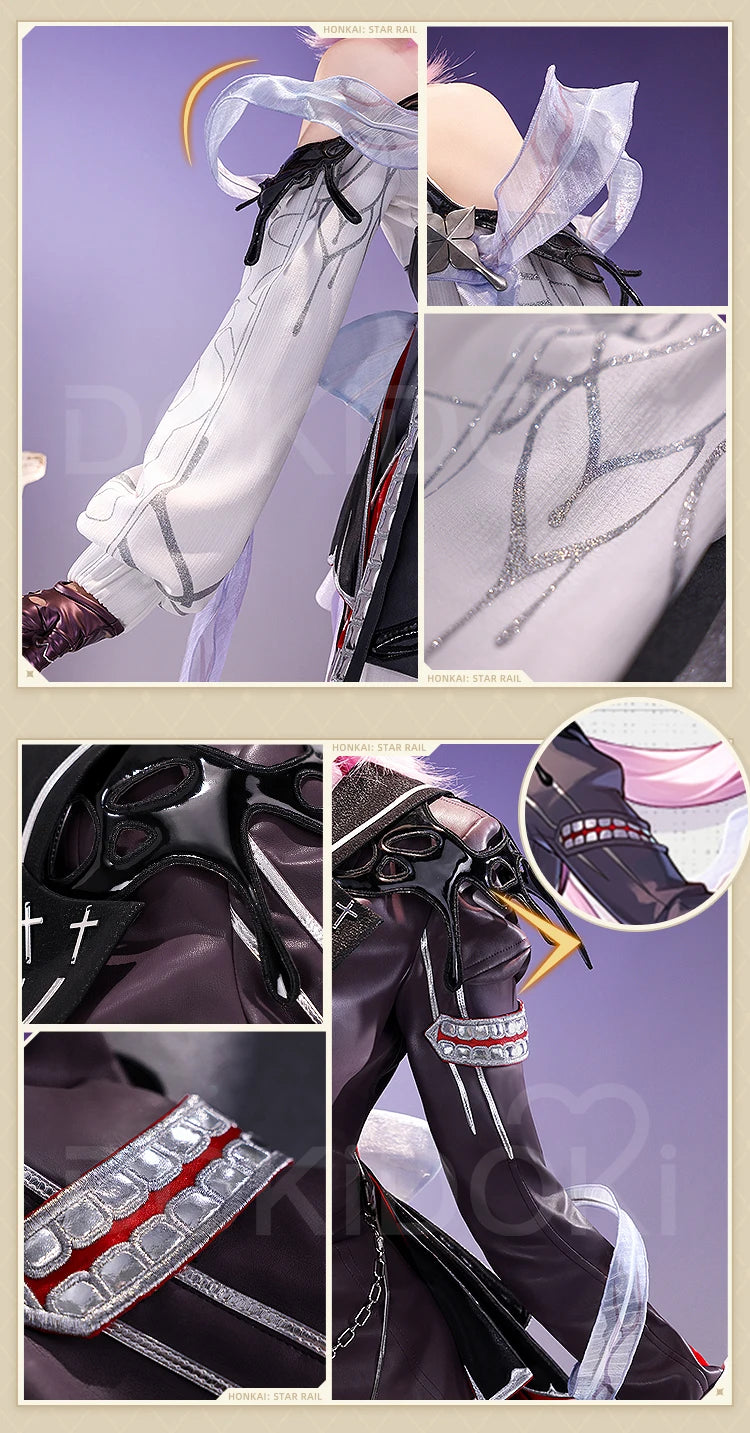 IN STOCK Evernight Cosplay Costume Game Honkai: Star Rail【S-2XL】DokiDoki-SR HSR March 7th SP Halloween Plus Size