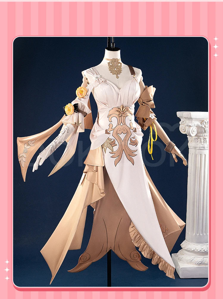 IN STOCK Aglaea Cosplay Costume Game Honkai: Star Rail【XS-3XL】DokiDoki-N HSR Women Halloween Dress Amphoreus Aglaea Plus Size