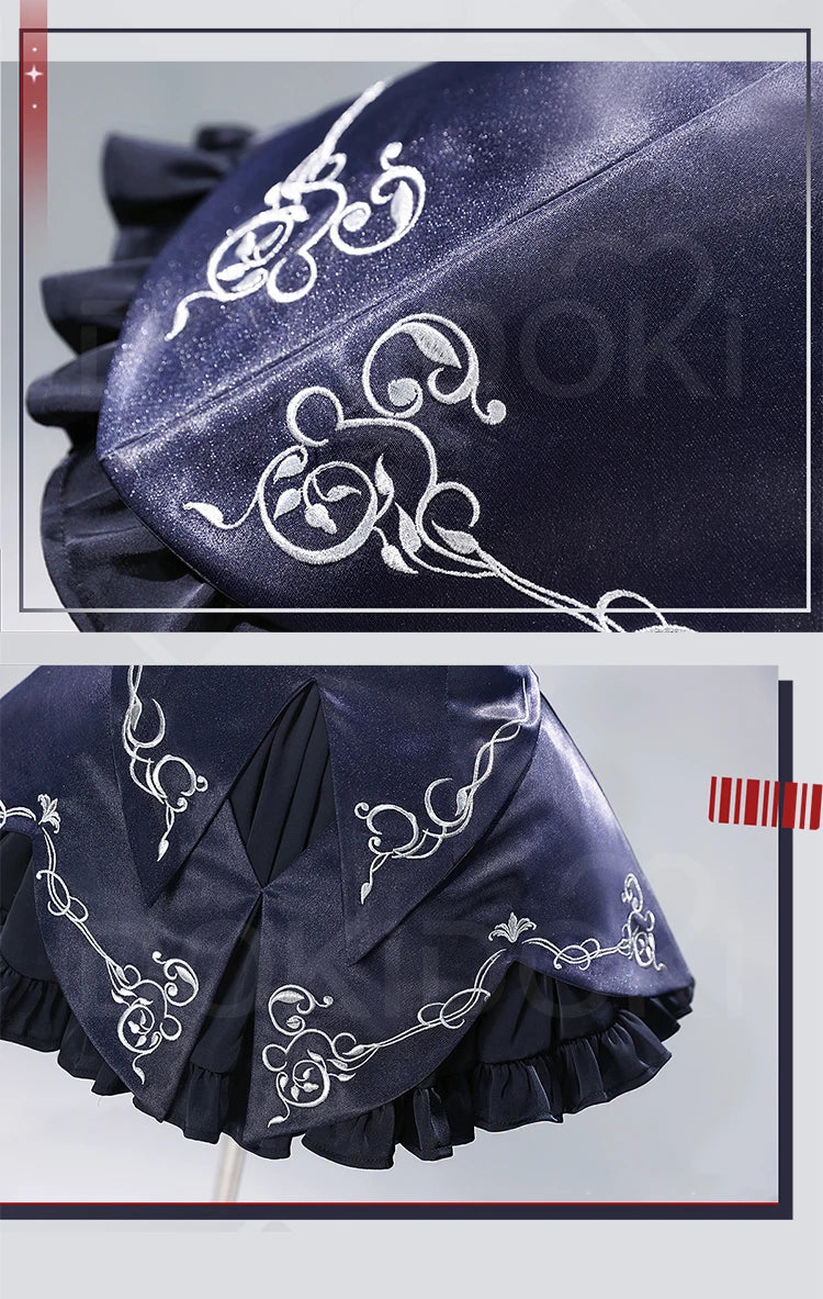 Saber Artoria Pendragon Cosplay Costume Game Fate/stay Night DokiDoki-R Women Black Saber Dress