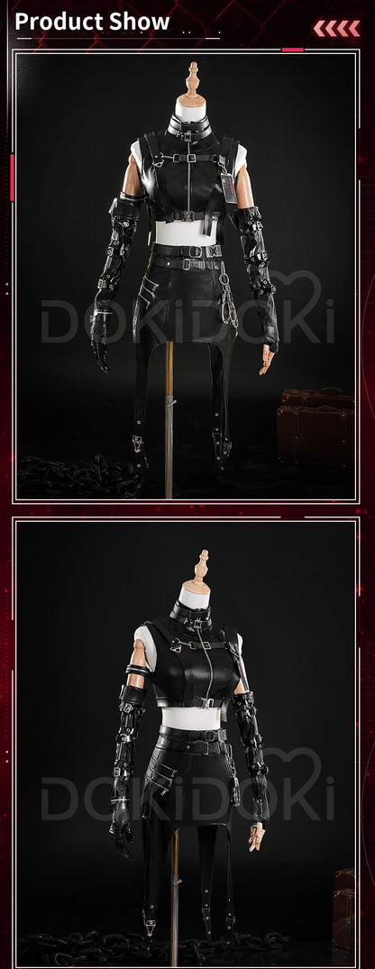 IN STOCK Night's Companion Heroine Cosplay Costume Game Love and Deepspace【XS-2XL】DokiDoki-R Women Leather Plus Size