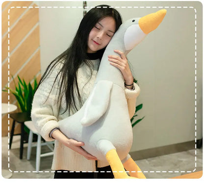 32-90cm Cute Duck Plush Toy Stuffed Animal Big Goose Dolls Large Soft Sleeping Hug Pillow Girl Xmas Birthday Gift