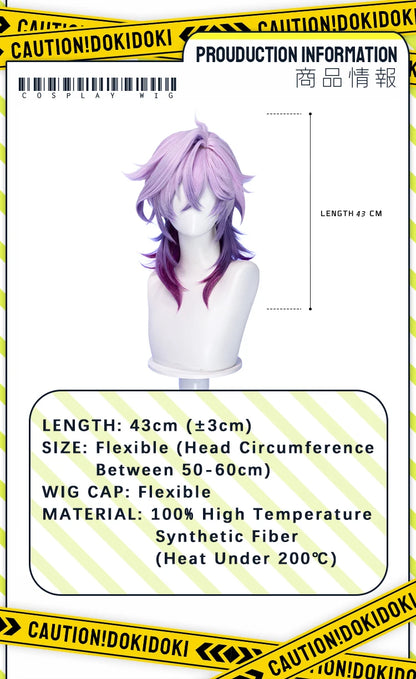 IN STOCK Varka Durin Rerir Wig Game Genshin Impact Song of the Welkin Moon DokiDoki Knights of Favonius Varka Wig Halloween Horn