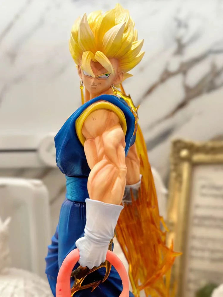 Dragon Ball LK Toys Vegetto Anime Figure 40cm Vegetto 2.0 Figure 3 Heads PVC Statue Collection Model Desk Decoration Custom Toy