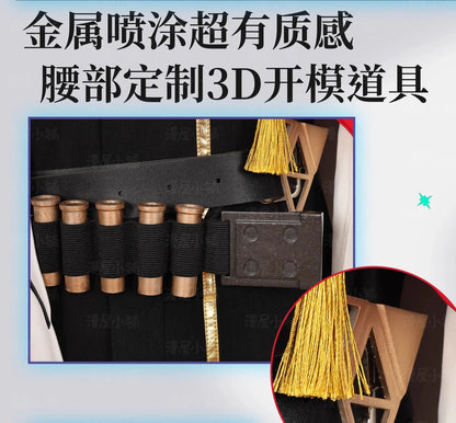 Arknights Executor The Ex Foedere Cosplay Costume Wig Game Uniform Cloak Federico Giallo Halloween Party for Women Men iCoser