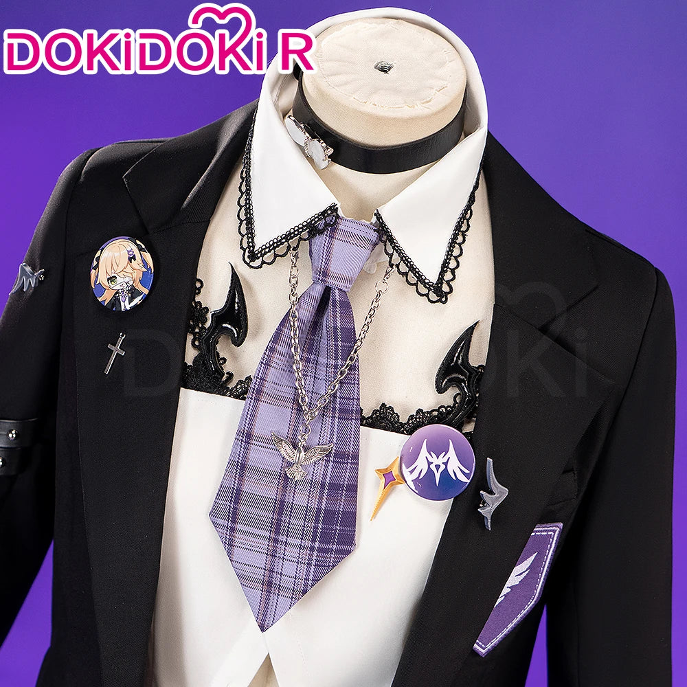 Fischl Cosplay Costume Game Genshin Impact DokiDoki-R Fischl School Uniform Cosplay Women Daily Costume