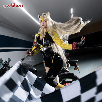 LAST BATCH UWOWO Genshin Impact Fanart Ningguang Auto Racing Suit Cosplay Costume