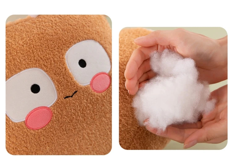 New Cute Car Cushion Office Seat Lumbar Support Creative Sofa Pillow Multifunctional Foot Cushion Nap Pillow