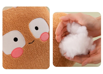 New Cute Car Cushion Office Seat Lumbar Support Creative Sofa Pillow Multifunctional Foot Cushion Nap Pillow