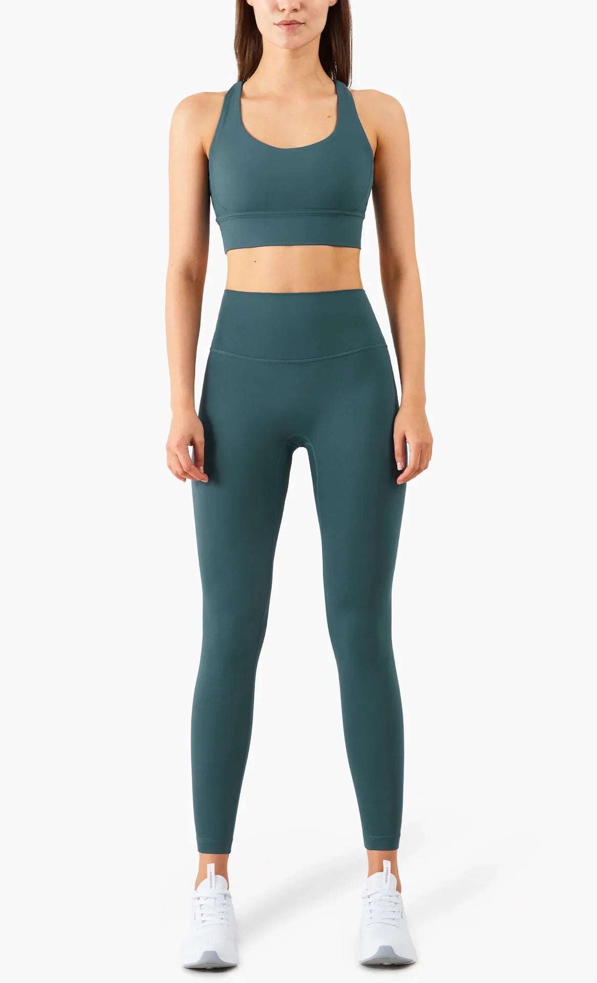 Women’s 2 Piece Yoga Set Sleeveless Cross Back Sports Bra and Leggings Athletic Tracksuit Pilates Fitness