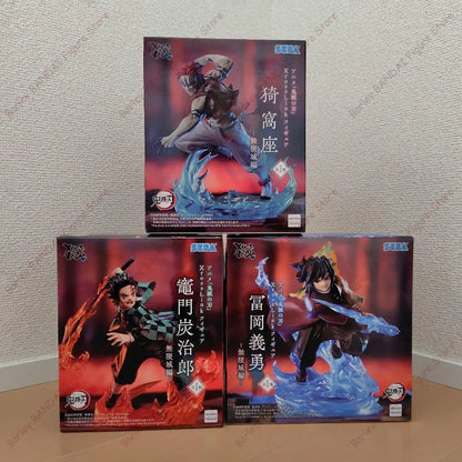 SEGA XrossLink Demon Slayer Tanjiro Kamado Akaza Tomioka 150mm PVC Model