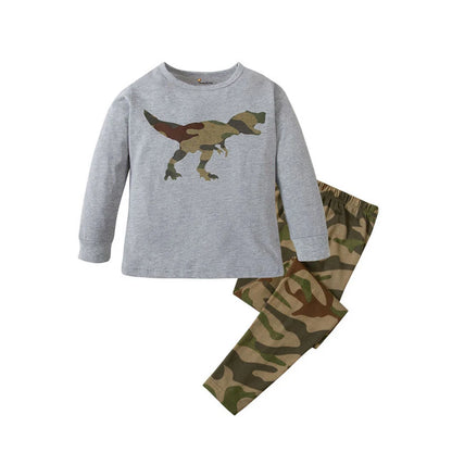 Boys Pajamas Sets 2 to 3 4 5 6 7 8 Years Cotton Long Sleeve Toddler Boy Pijama Autumn Winter Kids Sleepwear Set Children Clothes