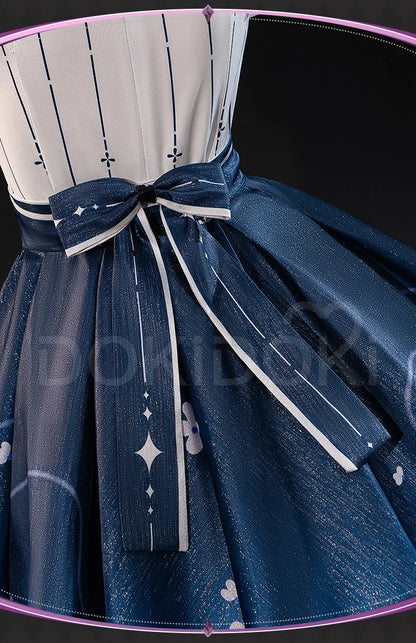 IN STOCK Nikki Cosplay Costume Game Infinity Nikki【S-3XL】DokiDoki-R Women Cute Lolita Dress Floral Memory Plus Size