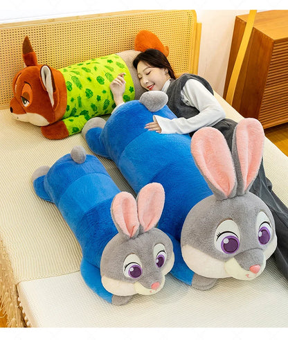 85/105/125cm Super Big Size Judy Hopps Zootopia Anime Plush Stuffed Doll Kawaii Nick Wilde Plushies Children Pillow Holiday Gift