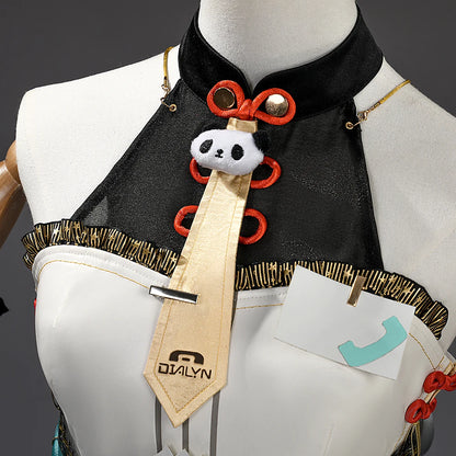 Zenless Zone Zero Dialyn Cosplay Costume Wig Uniform Earrings Headwear Krampus Compliance Authority Halloween Party for Women