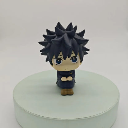 Cute Jujutsu Kaisen Anime Mini Fushiguro Megumi Figurine Itadori Yuji Action Figures PVC Q Version Collection Model Toys Gifts