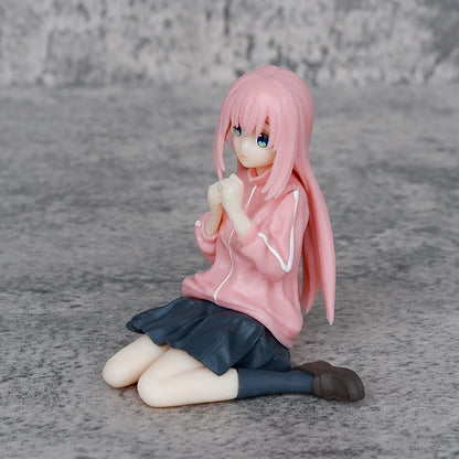 8cm Bocchi the Rock Hitori Gotoh Anime Figure Kawaii Sitting Melancholy Girl Action Figures PVC Adult Collection Model Doll Toys