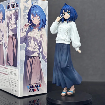 23cm Makeine: Too Many Losing Heroines!  Anna Yanami Figure Cute Bishoujo PVC Collectible Model Desk Decor Toy For Anime Fans