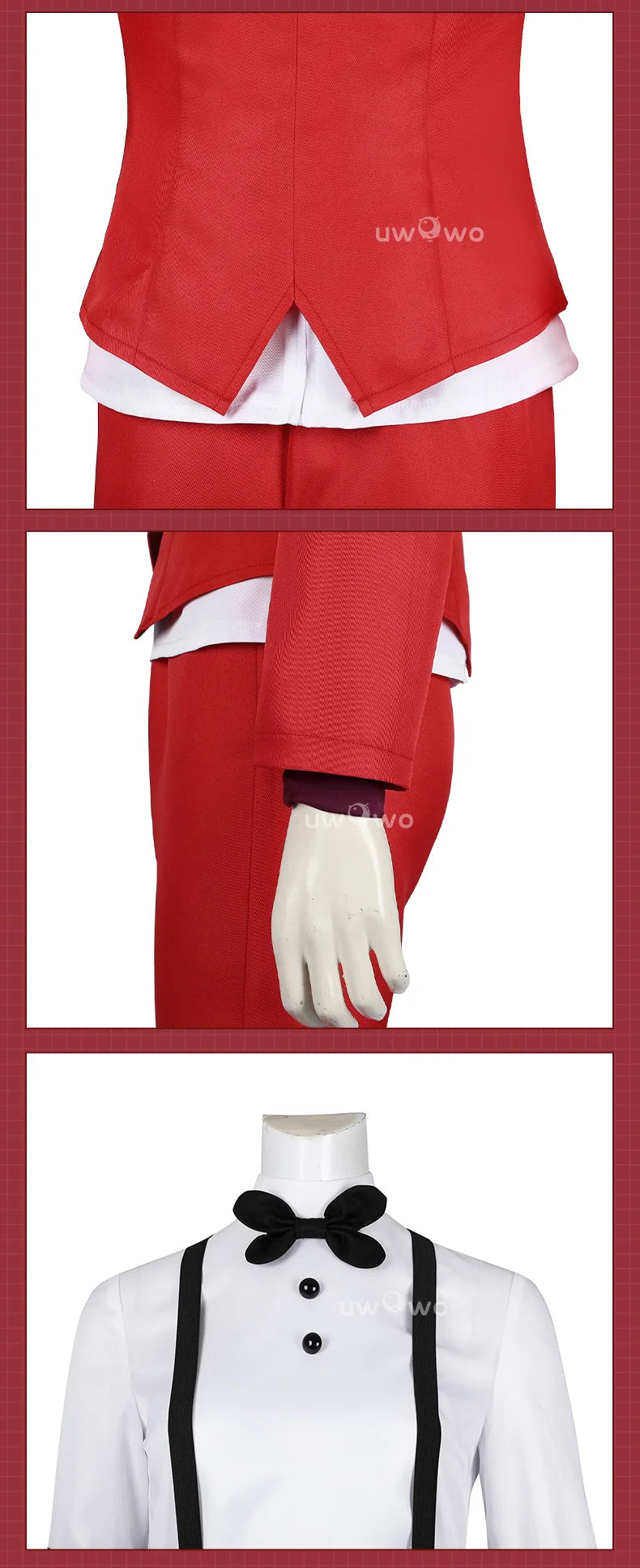 UWOWO Collab Series: Charlie Morningstar Charlotte H Hotel Cosplay Costume Red Uniform