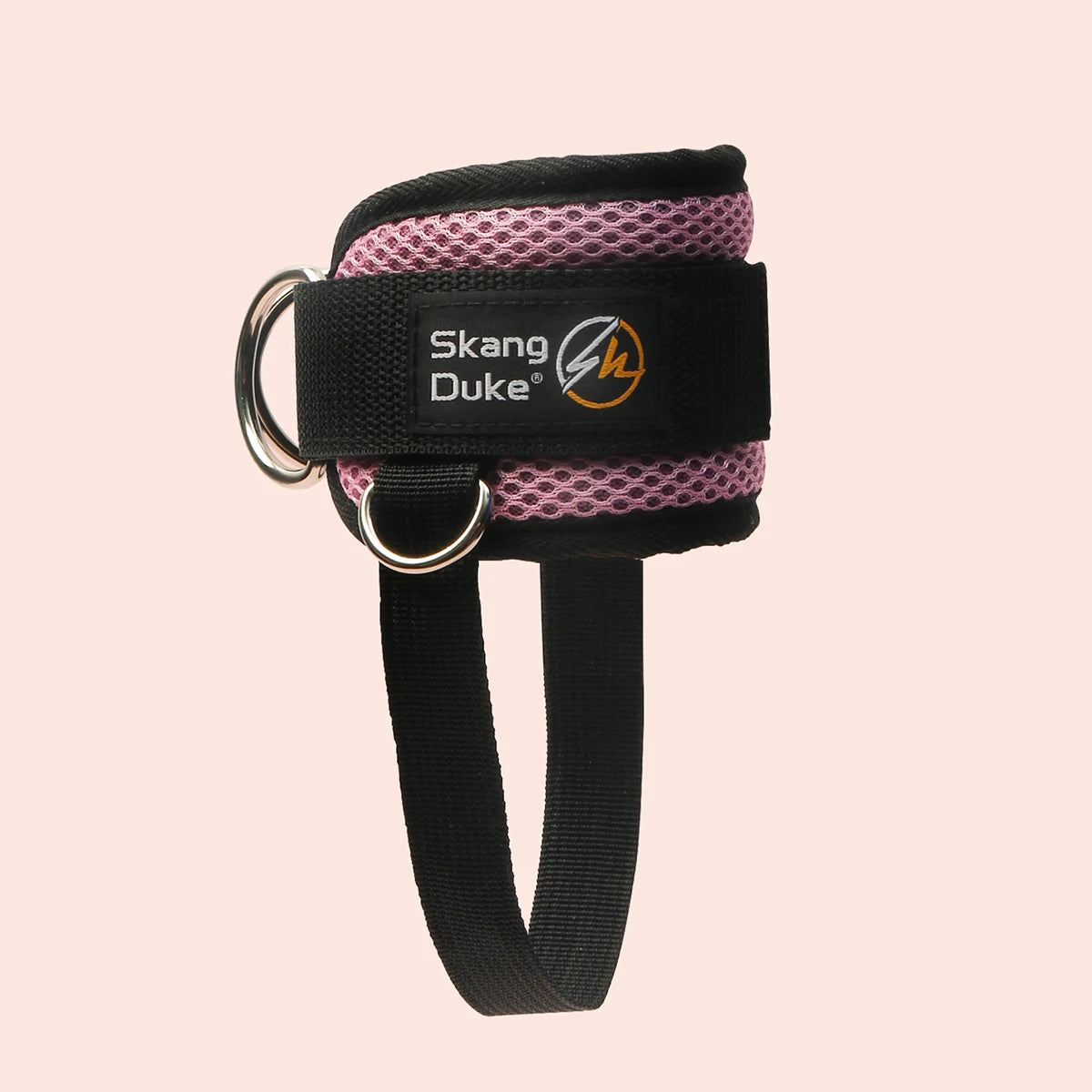 1PC Padded Neoprene Ankle Strap with Double D-Ring for Cable Machines Gym Workouts Leg Extensions - Pink
