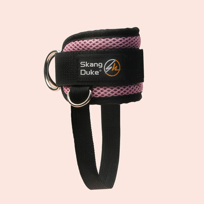 1PC Padded Neoprene Ankle Strap with Double D-Ring for Cable Machines Gym Workouts Leg Extensions - Pink