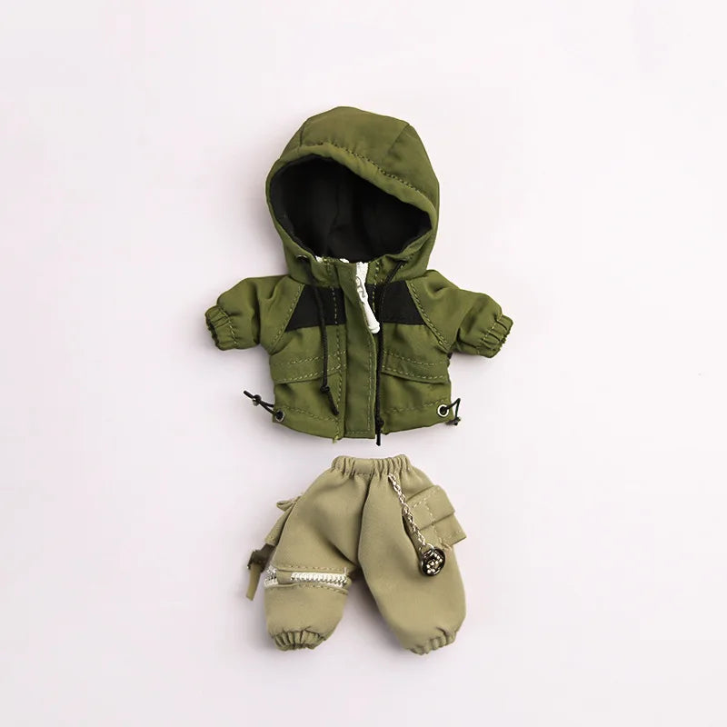 OB11 1/12 Doll Outdoor Jacket and Pants Suit Casual Outfit Accessories for DIY Dolls - 2 / ob11