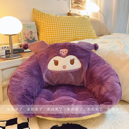 Comfortable Pochacco Sitting Cushion My Melody Kuromi Cartoon Seat Cushion Chair Japanese Style Back Cushion Sofa Bed