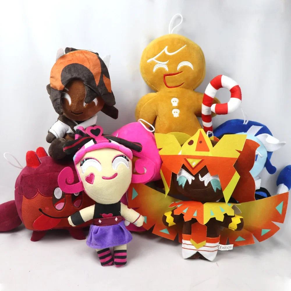 23cm Cookie Run Kingdom Plush Shadow Milk Cookie Run Kingdom Toy Shadow Milk Cookie Doll Plushie Merch Soft Toy Children Gift