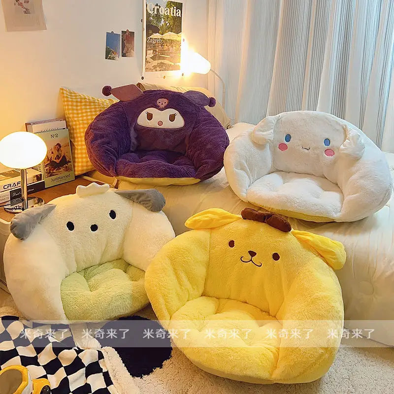 Comfortable Pochacco Sitting Cushion My Melody Kuromi Cartoon Seat Cushion Chair Japanese Style Back Cushion Sofa Bed